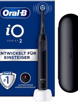 Oral-B Elektrische Zahnbürste iO Series 2, Aufsteckbürsten: 1 St., für die ultimative Reinigung, Reise-Etui