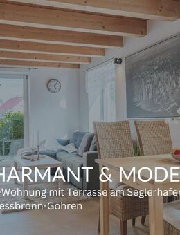 CHARMANT & MODERN - 2-Zi.-Wohnung mit Terrasse am Seglerhafen in Kressbronn-Gohren - Kressbronn (Bodensee)
