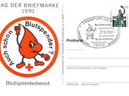 BRD: 27.10.1991, "Tag der Briefmarke, Frankfurt (Oder)", Ganzsache (Postkarte), Sonderstempel - Brandenburg (Havel)