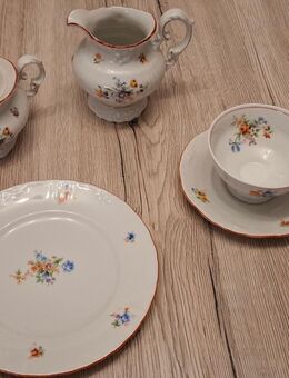 Antikes spätes Art Deco Porzellan Kaffeeservice - Crimmitschau