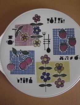 Staffel Limburg Echt Domkeramik Tortenplatte Griffe Servierplatte Keramik Retro Vintage 9,- - Flensburg