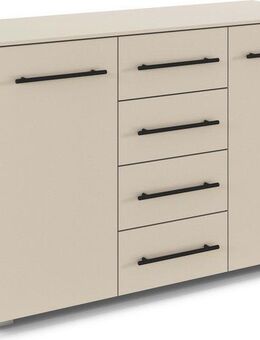 rauch Kombikommode Sideboard Schubladenkommode AVOLA mit Dekorfront (Breite 120 cm inkl. Soft-Close-Funktion), vier große Schubladen und 2 Türen, mit 4 Einlegeböden MADE IN GERMANY