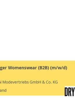 Sales Manager Womenswear (B2B) (m/w/d) - Berlin Mitte