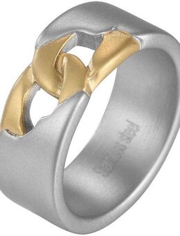 Firetti Fingerring Schmuck Geschenk Edelstahl Ring Damen Herren Panzerkette Vintage