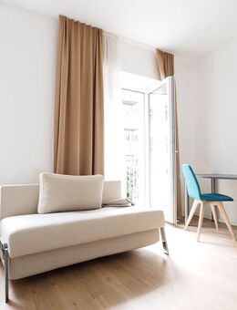 Gemütliche, moderne und komplett möblierte 1-Zimmerwohnung mit Balkon in 90489 Nürnberg - Nürnberg