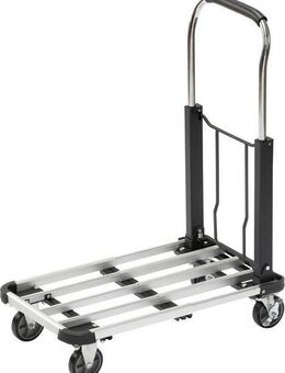 meister Transportwagen Klappwagen Alu / 8985590, bis 150 kg Tragkraft, Feststellbremse, höhenverstellbarer Griff