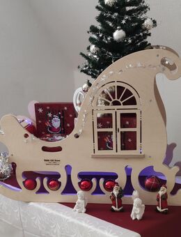 Weihnachtsschlitten Holzschlitten Weihnachts Holzschlitten - Espelkamp