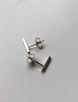 Damen Schmuck Ohrstecker mit Balken 925er Sterling Silber - Fulda
