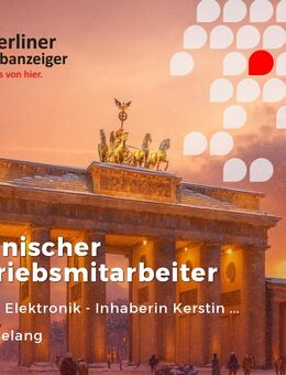 Technischer Vertriebsmitarbeiter (m/w/d) - Brieselang