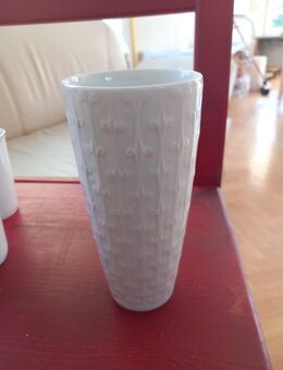 Vase weiß Royal Copenhagen Aluminia Monogramm AK m. Krone Vintage - Hofheim (Taunus)