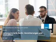 Leitung (m/w/d) Recht, Versicherungen und Immobilien - Ulm
