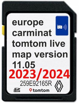 KARTE RENAULT TOMTOM CARMINAT LIVE 11.05 2023/2024 mit Radarkameras in ganz Europa Set2 - Ingolstadt