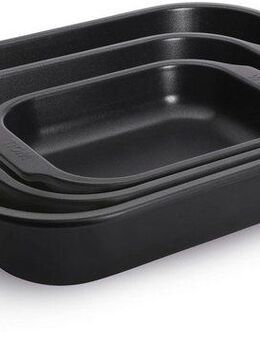 WOLL Auflaufform Woll Roast it! Bratreinen 3er Set, Aluminium, (3-St), PFAS-frei