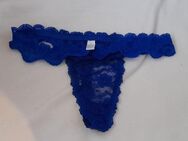 Blauer Spitzen String Tanga Gr. S * NEU * - Bonn