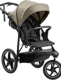 Hauck Dreirad-Kinderwagen Runner 3, olive, mit XXL-Lufträdern und Handbremse, bis 22 kg beslastbar