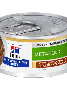 48 + 24 gratis! 72 x 82 g Hill’s Prescription Diet Nassfutter - Metabolic Ragout mit Huhn