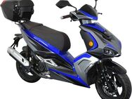 GT UNION Motorroller Striker 45, 49,5 ccm, 45 km/h, Euro 5, (Set, mit Topcase), Luftgekühlter Motor