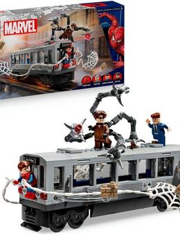 LEGO® Spider-Man vs. Doc Ock: Showdown in der U-Bahn (76321) Konstruktionsspielsteine, (393 St), LEGO Super Heroes, Made in Europe