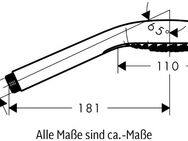 hansgrohe Handbrause Croma E, 11cm, 1 Strahlart wassersparend 9 l/min Weiß/chrom