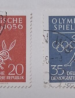 DDR 1956 Olympische Spiele Satz komplett gestempel - Görlitz
