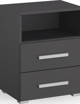 rauch Nachtkommode Nachttisch Nachtkonsole Nachtschrank KOLUNA mit Dekorfront, mit 2 Schubladen und Nische für viel Stauraum MADE IN GERMANY