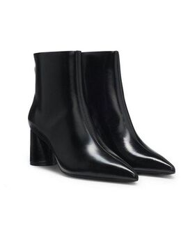 BOSS Gracey_ChBootie70 Stiefelette Abendstiefelette, Festtagsschuh, spitze Form, mit Fersenreißverschluss