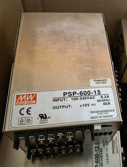 40A Netzteil Meanwell PSP-600-15 230V/ 13,8-18V inkl. Versand in D - Horb (Neckar) Zentrum
