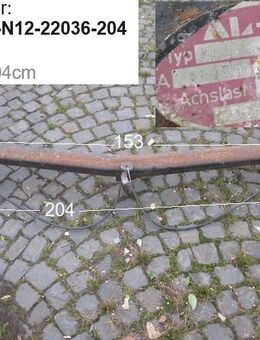 Alko Delta Wohnwagenachse Delta-SI-N12 1200kg gebr. zB Frankia 540 (A51924) ca 204cm - Schotten Zentrum