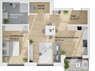 Haus A, Wohnung 3, Erdgeschoss, 2-Zimmer - Neuberg