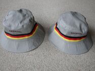 2 Bucket Hat Germany Fischerhüte Deutschlandflagge grau schwarz rot gelb - Niddatal