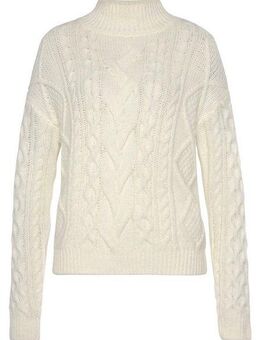 Buffalo Stehkragenpullover mit Zopfmuster, Winterpullover, Basic