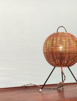Mid Century Tripod Table Lamp Tischleuchte 60er 70er Teak 6 - Hamburg Hamburg-Nord