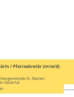 Pfarrsekretärin / Pfarrsekretär (m/w/d) - Trierweiler