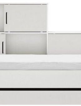 Gami Stauraumbett "Erwan", viel Stauraum, Made in France, verschiedene Farben (B/H/T ca. 220cmx104x120cm), mit großer Schublade, viele Regale und Ablagefächer