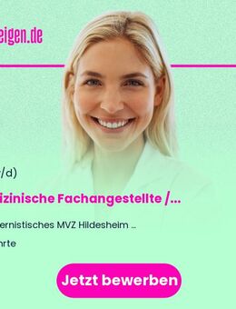 Medizinische Fachangestellte / MFA (m/w/d) oder Gesundheits- und Krankenpfleger/-in - Lehrte