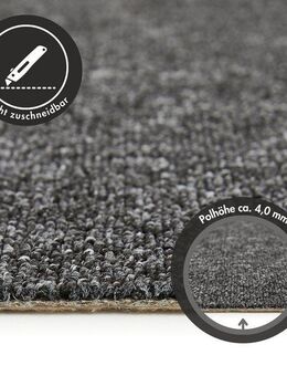Andiamo Teppichboden Carlos, Feinschlinge, Made in Netherlands, rechteckig, Höhe: 6,5 mm, melierte Optik, Breite 400 cm oder 500 cm, strapazierfähig