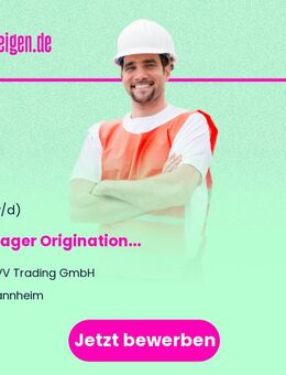 Manager Origination (m/w/d) - Mannheim