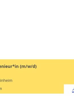 Tiefbauingenieur*in (w/m/d) - Weinheim