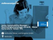 Junior Sustainability Manager / Nachhaltigkeitsmanager (m/w/d) - Messe Karlsruhe in Teilzeit 70% - Karlsruhe