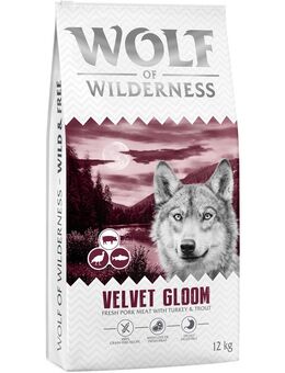 Wolf of Wilderness "Velvet Gloom" Truthahn & Forelle - getreidefrei - Sparpaket: 2 x 12 kg neue Rezeptur