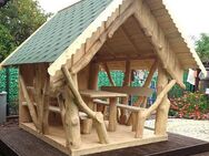 Überdachte Sitzgarnitur - Grillhütte - Pavillon mit Montage - Achern