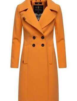 Navahoo Wintermantel Wooly edler Damen Trenchcoat in Wollmantel-Optik