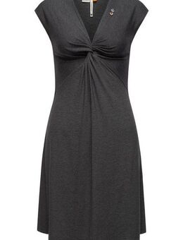 Ragwear Jerseykleid Comfrey Solid stylisches Sommerkleid mit tiefem V-Ausschnitt