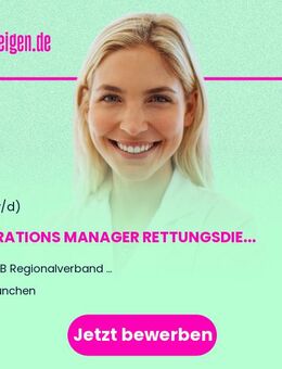 OPERATIONS MANAGER RETTUNGSDIENST (m/w/d) - München