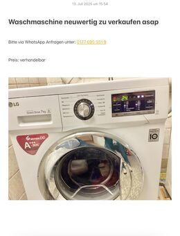 Waschmaschine neuwertig zu verkaufen - Göttingen