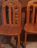 2 massive Holzstühle zu verschenken in 42855