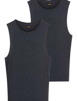 BOSS ORANGE Tanktop Tank oceanpalett mit kleinem BOSS-Logo