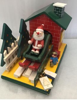 Spieluhr Weinachtsmann auf Schlitten, Melodie. Stille Nacht Weihnachtsschmuck - Düsseldorf
