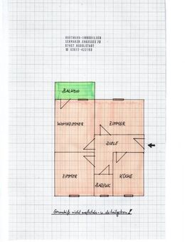 Kleine 3-Zimmer-Wohnung mit Balkon in schöner und ruhiger Lage von Rudolstadt/Cumbach - Rudolstadt