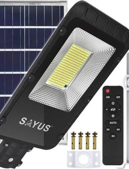 Solar LED Straßenlaterne – 1400W, Bewegungs- und Dämmerungssensor, Halterung - Wuppertal